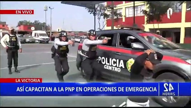 La Victoria: PNP recibe capacitación para operaciones de emergencia