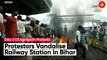 Demonstrators Protesting Against Agnipath Scheme Vandalise Railway Station In Bihar
