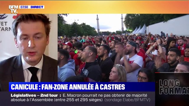François-Xavier Lauch, préfet du Tarn, sur l'annulation de la fan zone à Castres: Il me revient de veiller à ce que les services de secours ne soient pas saturés