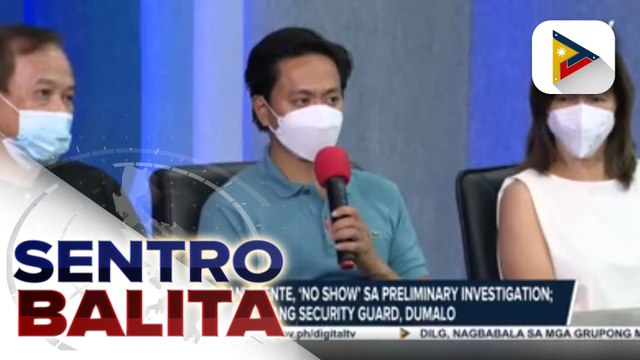 Preliminary investigation sa pananagasa sa isang security guard sa Mandaluyong City, nagsimula na; Suspek na si Jose Antonio Sanvicente, ‘no show’ sa preliminary investigation habang biktimang security guard, dumalo