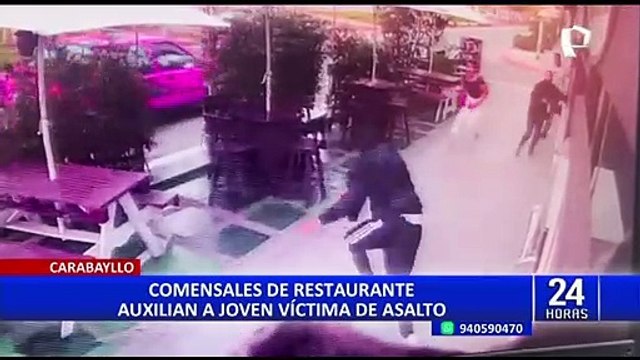 Carabayllo: atacan brutalmente a mujer para robarle, pero comensales de pollería la auxilian