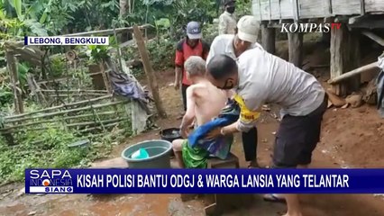 Kisah Kebaikan Hati Anggota Bhabinkamtibnas di Lebong Bantu ODGJ dan Lansia Terlantar
