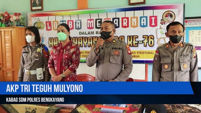 Polres Bengkayang Lomba Mewarnai Gambar Polisi, Semarakkan HUT Bhayangkara Ke-76