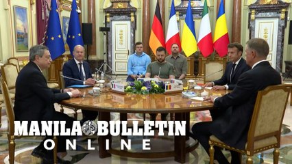 Scholz, Macron, Draghi and Iohannis meet with Zelensky in Kyiv