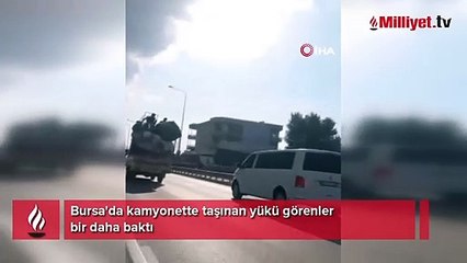 Bursa'da tehlikeli taşımacılık