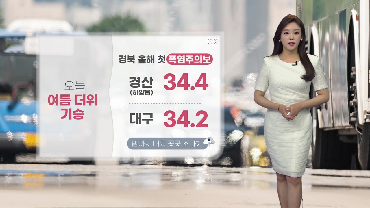 [날씨] 오늘 여름 더위 기승...경북 올해 첫 폭염주의보 / YTN