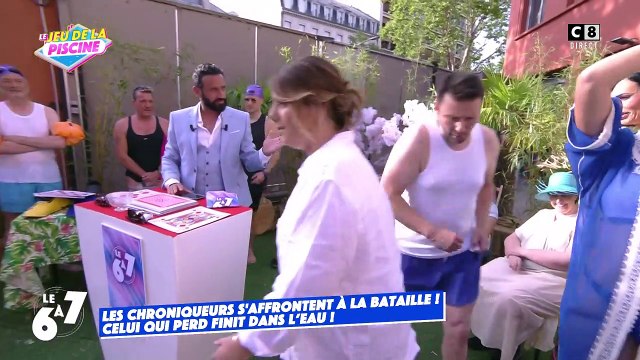 Le 6 à 7 : Delphine Wespiser et Valérie Benaïm s'embrassent langoureusement dans une piscine