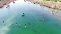 Kızılırmak'ta kaybolan genci arama çalışmaları yeniden başladı: 70 ekibin katıldığı çalışmada 18 dalgıç da suda arama yapıyor