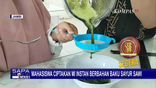 Mahasiswa Universitas Jambi Ciptakan Mie Instan Versi Sehat Berbahan Dasar Sayur Sawi