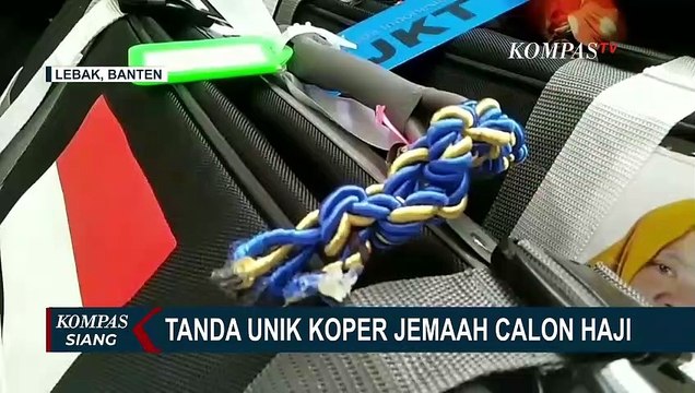 Supaya Mudah Ditemukan, Calon Haji Asal Lebak Banten Pakai Tanda Unik di Koper!
