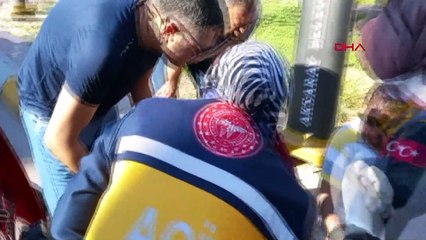 Kazada yaralandı hastaneye gitmek istemedi