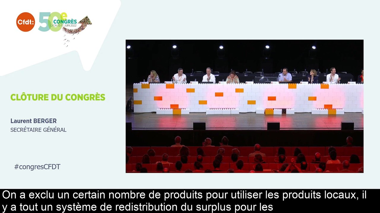 REPLAY 50e Congrès CFDT - vendredi 17 juin 2022 - 11h30/12h