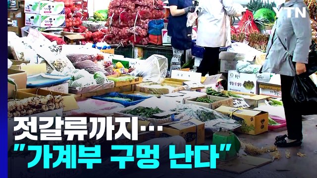 가격 변동폭 작은 젓갈류까지 '가격 들썩'... 가계부 구멍 날 듯 한숨 / YTN