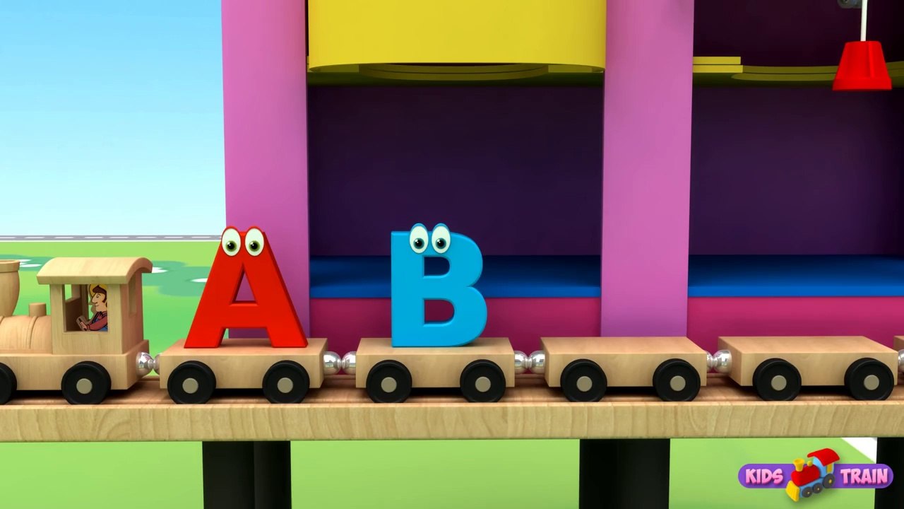 Learn Alphabet Train Song - 3D Animation Alphabet ABC Train song for ...