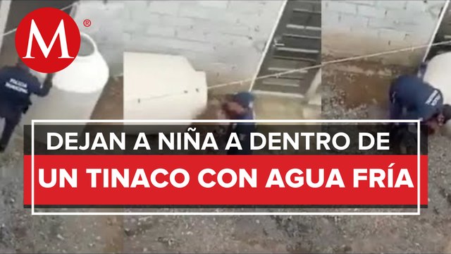 Rescatan a menor de tres años abandonada en un tinaco en Chalco; estaba sola en casa