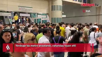 İstanbul'da metro isyanı! Vatandaşlar arızaya tepki gösterdi