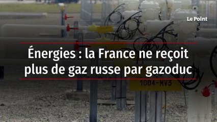 Énergies : la France ne reçoit plus de gaz russe par gazoduc