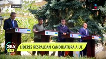 Líderes europeos respaldan candidatura de Ucrania a la Unión Europea