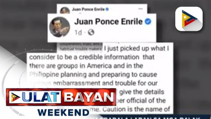 Dating Sen. Enrile, nagbabala laban sa mga balak manggulo sa pamumuno ni President-elect Marcos; DILG, bineberipika ang impormasyon mula kay Enrile