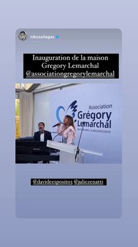 Julie Zenatti, lors de l'inauguration de la maison Grégory Lemarchal, le 16 juin 2022