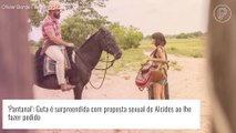 Novela 'Pantanal': Guta é surpreendida com pedido sexual de Alcides em troca de favor