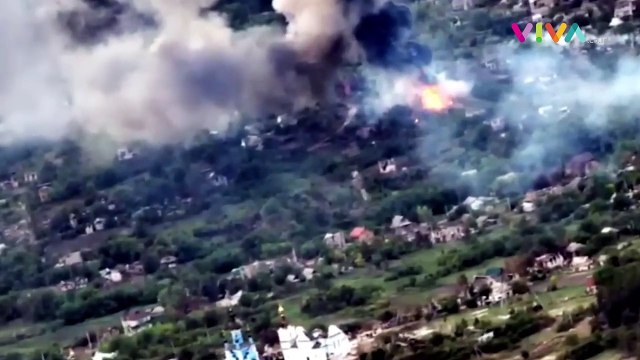 Ukraina Gempur Dua Tank Rusia Dengan Sistem Rudal