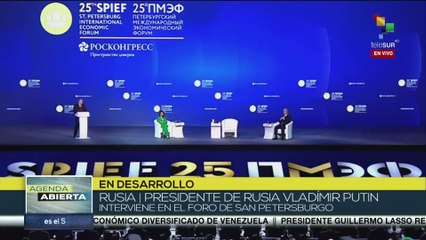 Pdte. Vladímir Putin: Los políticos europeos han dado un golpe a su propia economía