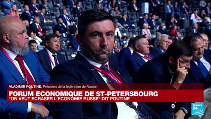REPLAY - Le discours de Vladimir Poutine au Forum économique de Saint-Pétersbourg