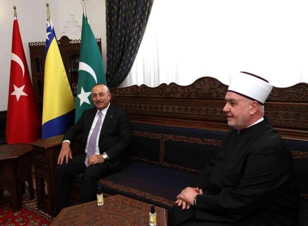 SARAYBOSNA - Çavuşoğlu, Bosna Hersek Yüksek Temsilcisi Schmidt ile görüştü