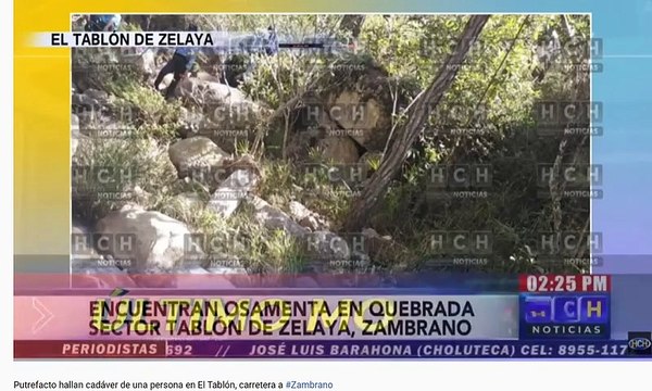 Putrefacto hallan cadáver de una persona en El Tablón, carretera a #Zambrano