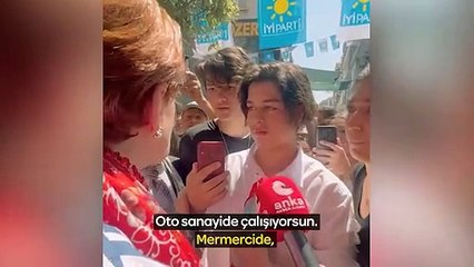 Akşener'in önünü kesen gençler
