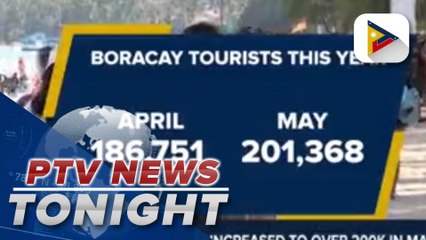 Tourists flock to Boracay despite the rainy season