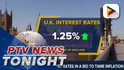 Скачать видео: UK raises interest rates in a bid to tame inflation