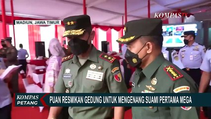 Didampingi 2 Kakaknya, Puan Maharani Resmikan Sebuah Gedung di Madiun dengan Nama Suami Pertama Mega