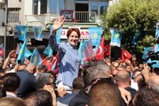 İYİ Parti Genel Başkanı Akşener, Soma'da esnafı ziyaret etti