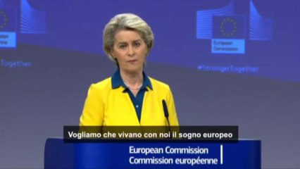 Von der Leyen: "Gli ucraini pronti a morire per il sogno europeo"
