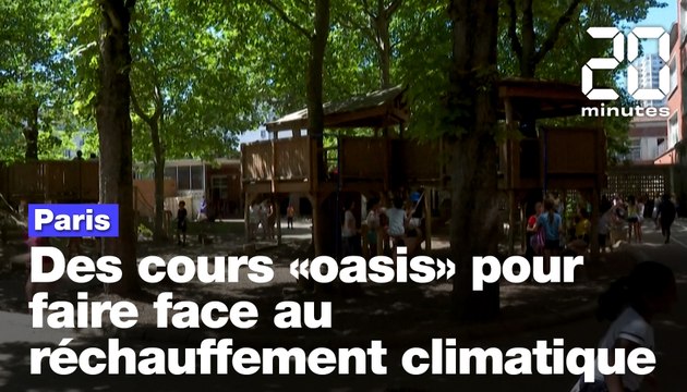 Paris : Des cours « oasis » pour faire face au réchauffement climatique