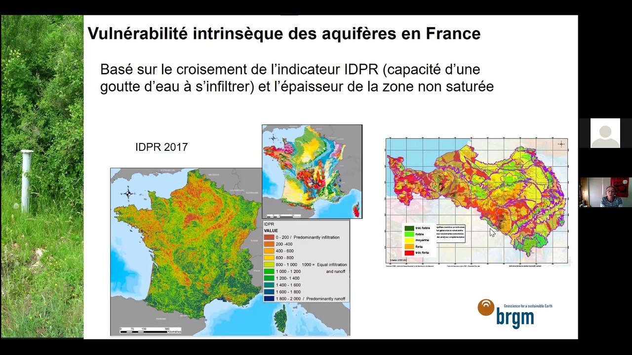 « Les vulnérabilités des eaux souterraines » 2/5 - Webinaire « Eaux souterraines : rendre visible l'invisible sous nos pieds » (Mars 2022)