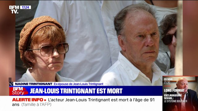 C'était quelqu'un de rare : Nadine Trintignant rend hommage à Jean-Louis Trintignant