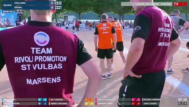 Vendredi 17 Juin / Ligue Sport-Boules M1 / Aix les Bains / Partie Rapproché