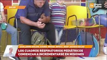 Los cuadros respiratorios pediátricos comienzan a incrementarse en misiones