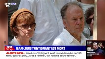 Nadine Trintignant rend hommage à Jean-Louis Trintignant sur BFMTV