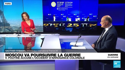 Vladimir Poutine accuse l'Occident d'arrogance coloniale