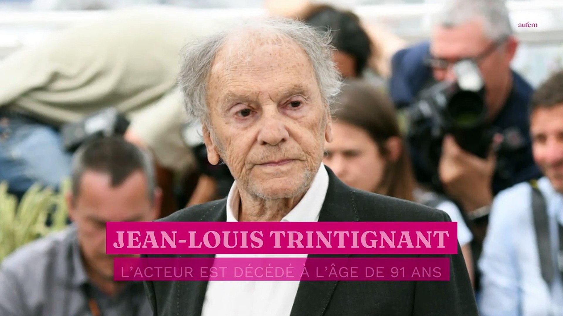 Mort de Jean-Louis Trintignant : l'acteur est décédé à l'âge de 91 ans -  Vidéo Dailymotion