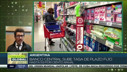 Banco Central de Argentino sube tasa de plazos fijos al 52% anual