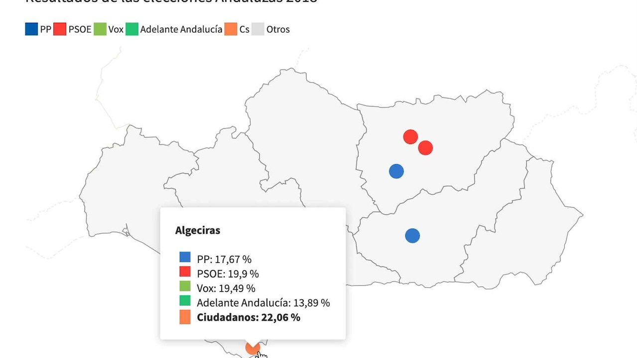 Reportajes Mapa animado