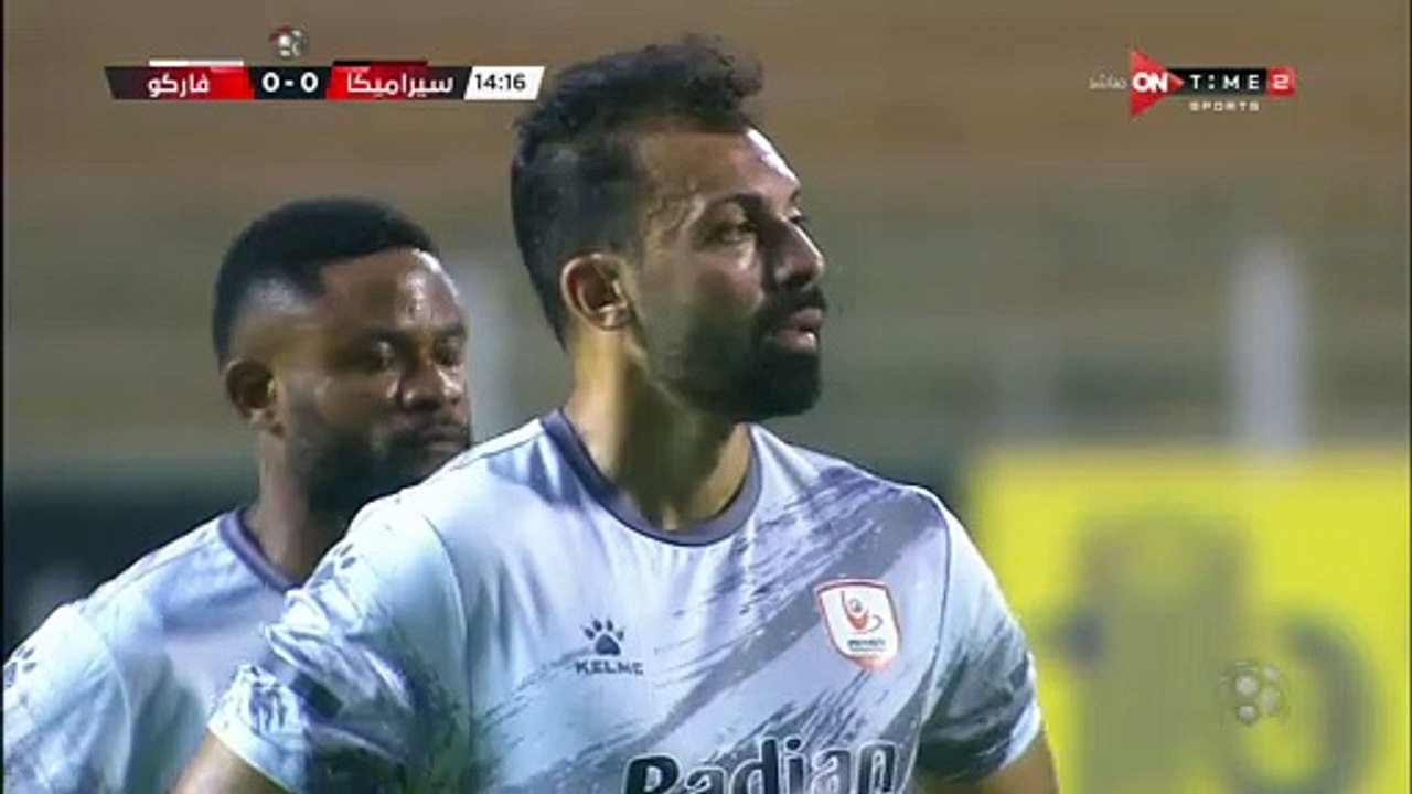 مودى يتقدم لـ فاركو بالهدف الأول فى شباك سيراميكا من ركلة جزاء