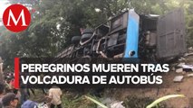 En Chiapas, autobús con peregrinos vuelca en carretera; hay 9 muertos y 28 heridos