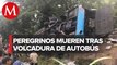 En Chiapas, autobús con peregrinos vuelca en carretera; hay 9 muertos y 28 heridos