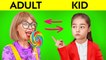 CRAZY BODY SWITCH WITH MOM Kid VS Adult Awkward Funny Relatable Situations By 123 GO SCHOOL